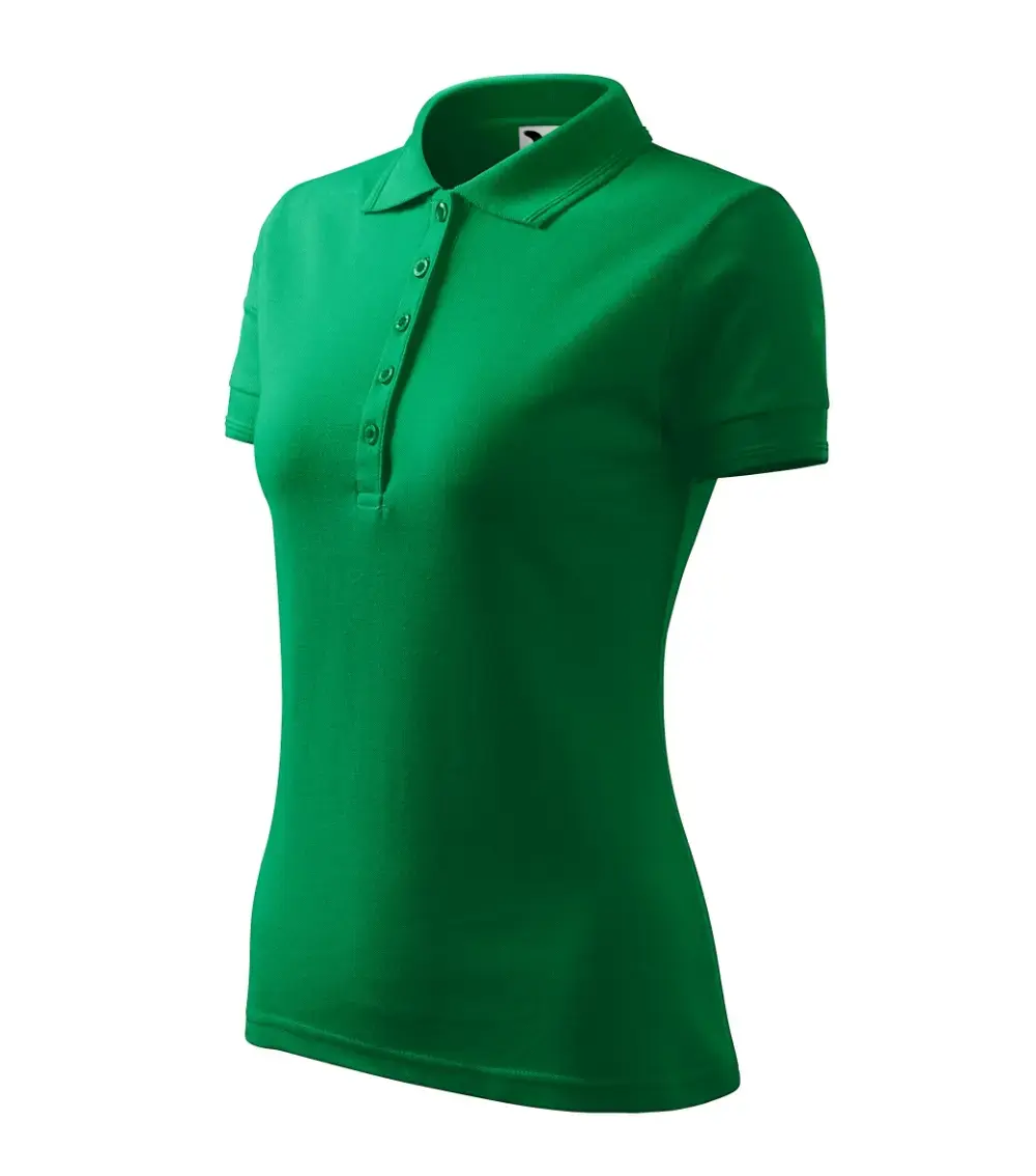 MALFINI женское поло Pique Kelly green Photo 3