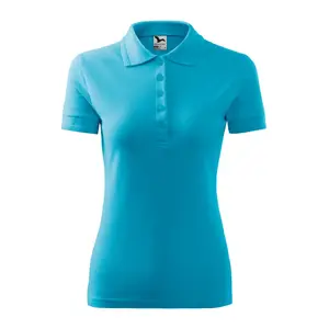 Polo krekls MALFINI ADL 21044 — sieviešu pike, krāsa Blue Atoll
