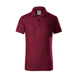 Детская футболка-поло MALFINI Pique Polo Garnet короткий рукав хлопок