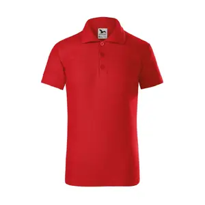 Детская футболка-поло MALFINI Pique Polo Red ADL 22207, пике, короткий рукав, детские размеры