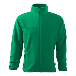 Vīriešu flīsa džemperis MALFINI RIMECK Jacket 501, Kelly zaļš, 280 g/m²
