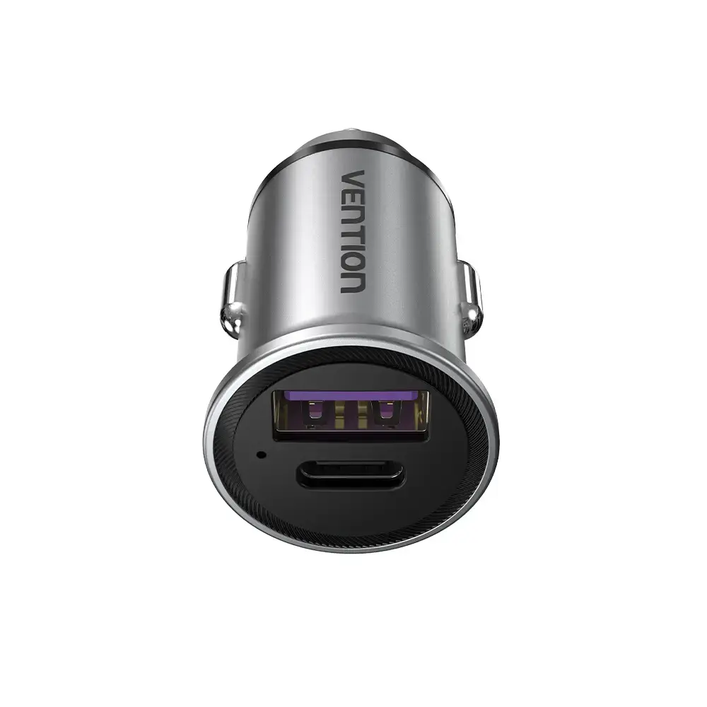 Vention auto lādētājs 2 porti PD 3.0 QC 3.0 Photo 3