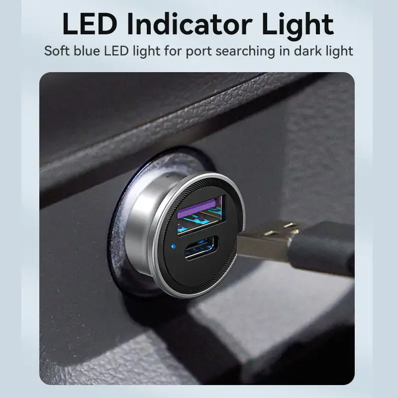 Vention auto lādētājs 2 porti PD 3.0 QC 3.0 Photo 11