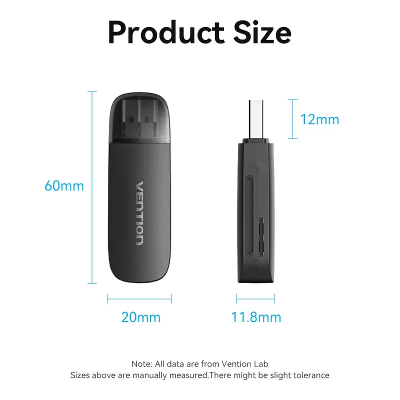 Vention 2‑1 USB 3.0 A karšu lasītājs SD+TF CLFB0 Photo 12