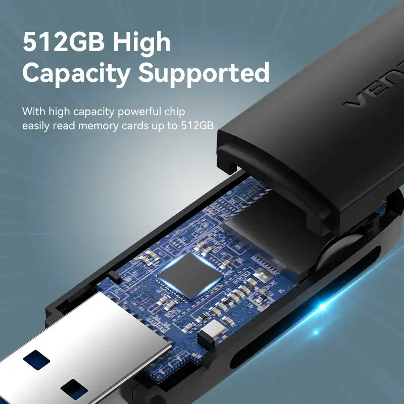 Vention 2‑в‑1 USB 3.2 Gen 1 картридер SD/MicroSD Photo 6