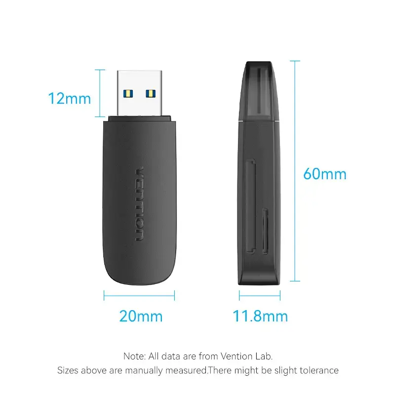 Vention 2‑в‑1 USB 3.2 Gen 1 картридер SD/MicroSD Photo 11