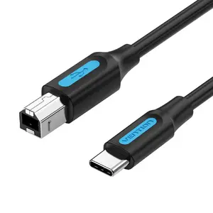 Vention CQUBH USB 2.0 Cable, USB-C to USB-B, 2m, Black
