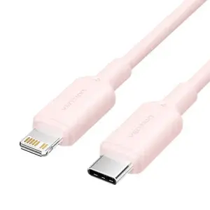 Lightning cable Vention LAKPH, 2 m — USB-C to Lightning charging and data cable