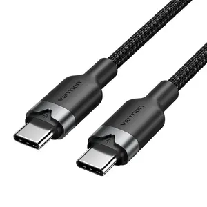 Кабель USB C — USB C Vention TRDB, USB 2.0, 0.48 Gbit/с, 60 Вт, 2 м, чёрный