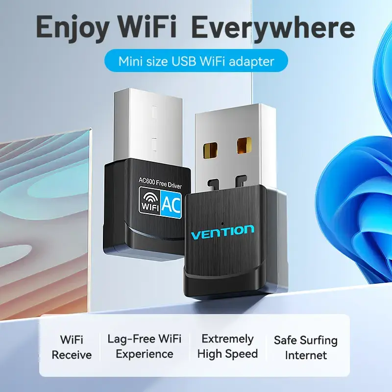 Адаптер USB Wi-Fi Vention 2.4G Black Photo 2