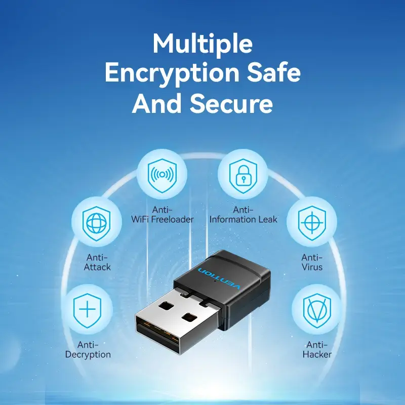 Адаптер USB Wi-Fi Vention 2.4G Black Photo 8
