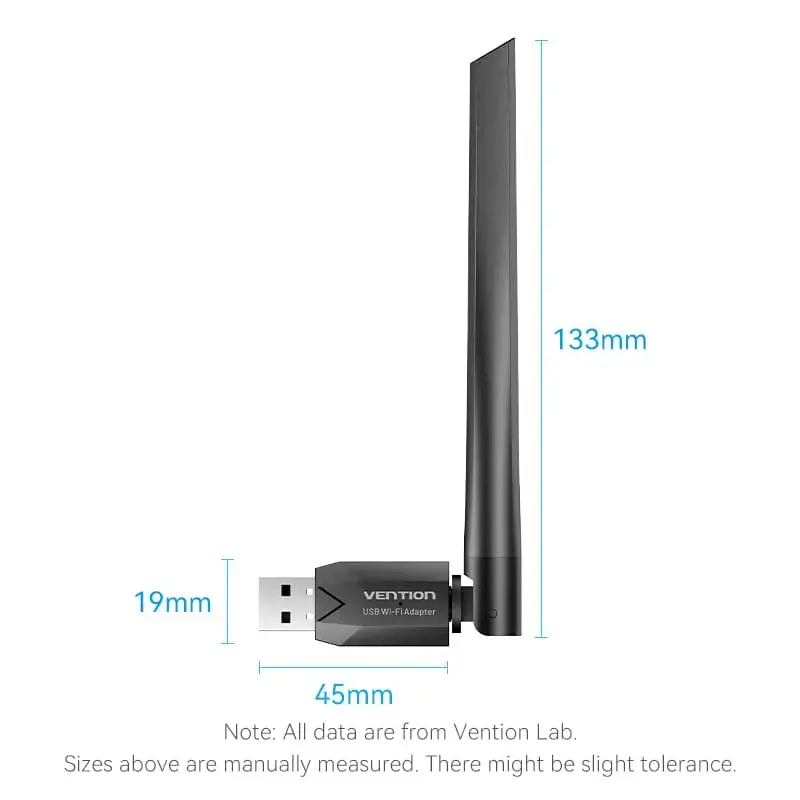 USB Wi-Fi адаптер Vention KDTB0 | Двухдиапазонный 633 Мбит/с Photo 2