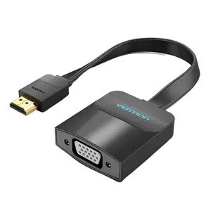 Vention Flat HDMI to VGA Converter 0.15M Black VGA D-Sub HDMI Type A