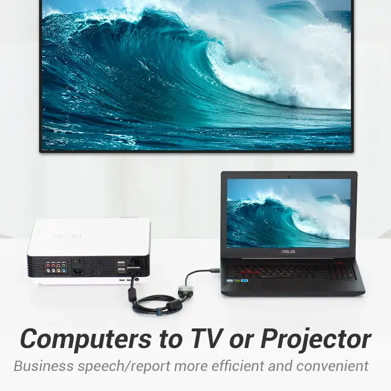 Vention HDMI uz VGA pārveidotājs 0.15M melns Photo 5