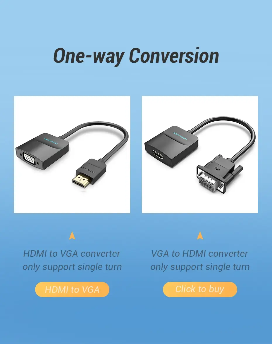 Vention HDMI uz VGA pārveidotājs 0.15M melns Photo 11