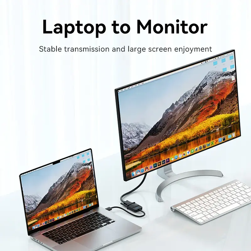 HDMI uz VGA pārveidotājs Vention 0.15M Melns Photo 3