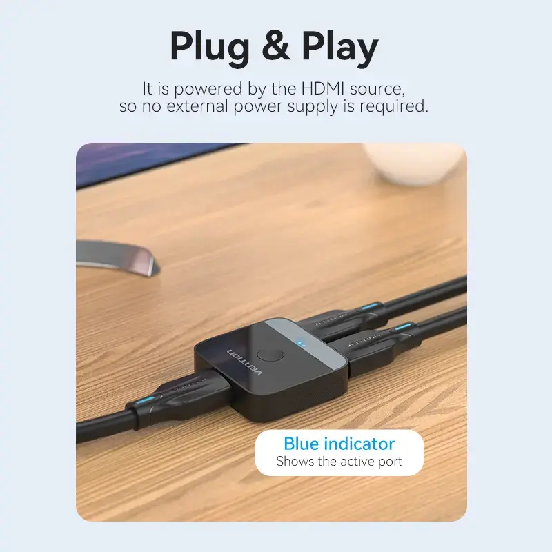 Vention 2-Port HDMI Bi-Direction 4K Switcher Photo 7