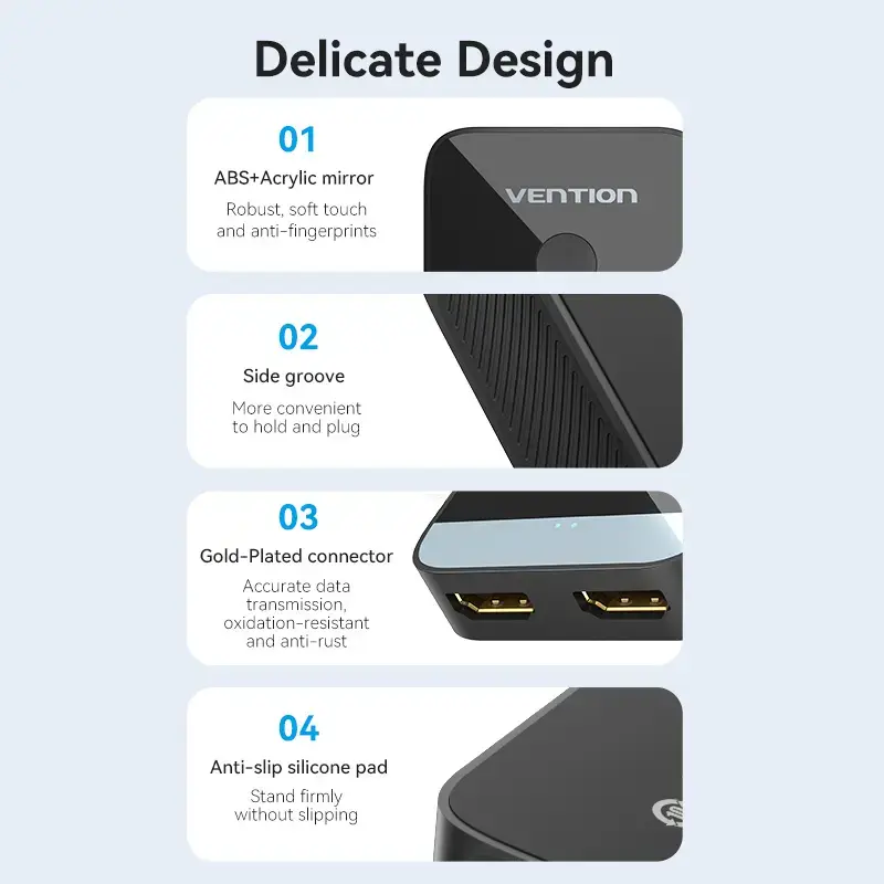 Vention 2-Port HDMI Bi-Direction 4K Switcher Photo 12