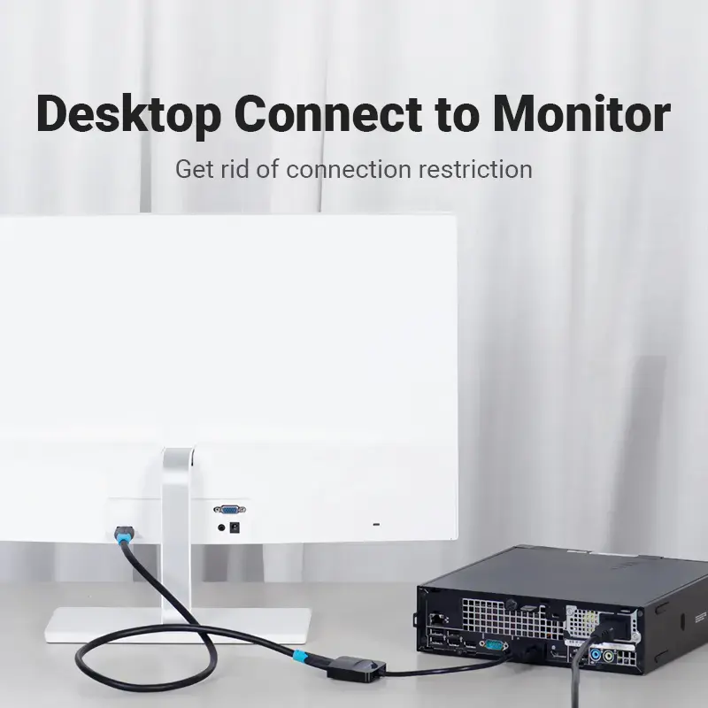 VGA uz HDMI pārveidotājs Vention 0.15M Melns Photo 4