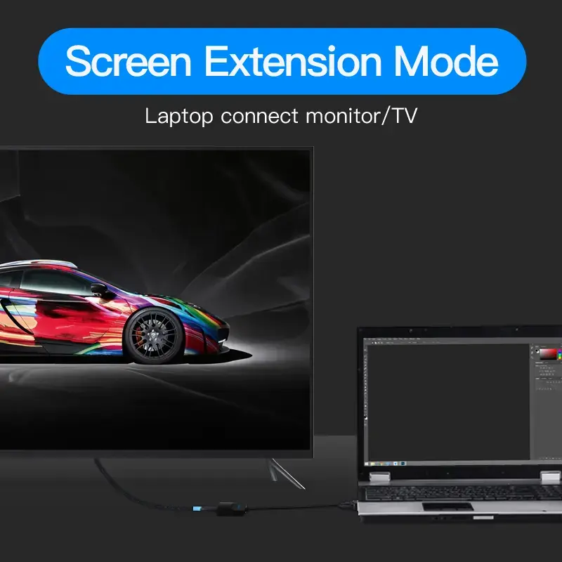 VGA uz HDMI pārveidotājs Vention 0.15M Melns Photo 11