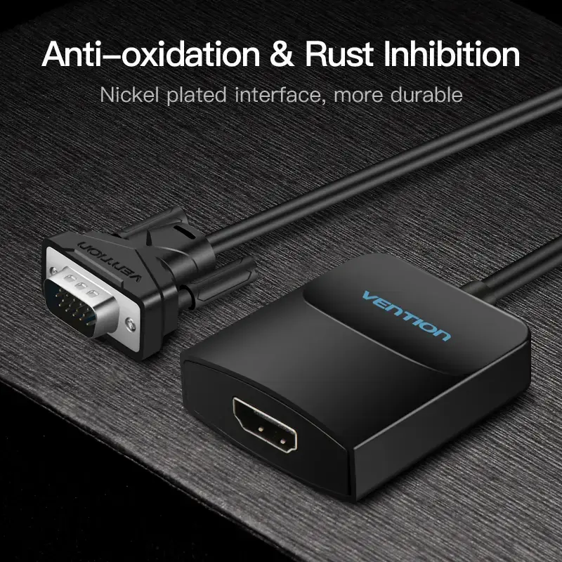VGA uz HDMI pārveidotājs Vention 0.15M Melns Photo 13