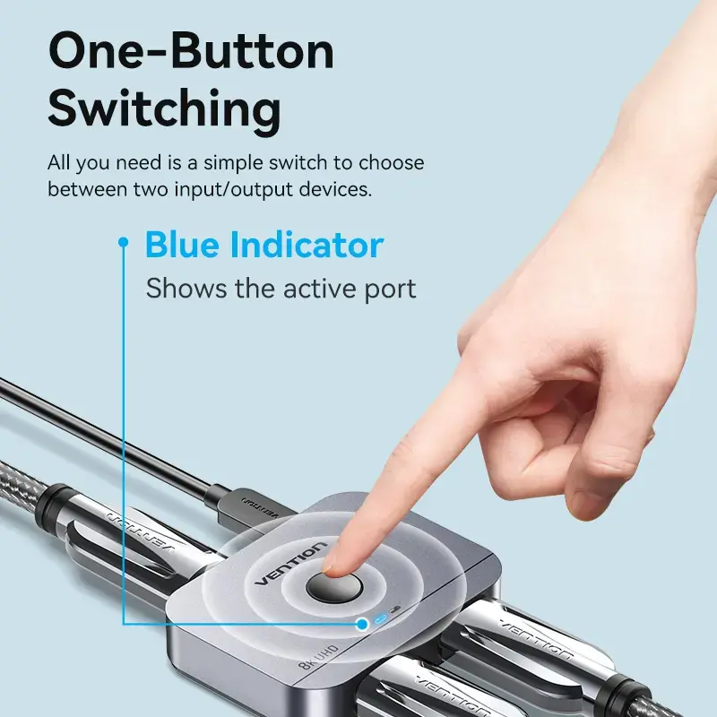 Vention 2-Port Bi-Directional 8K HDMI Switcher AKPH0 Photo 7