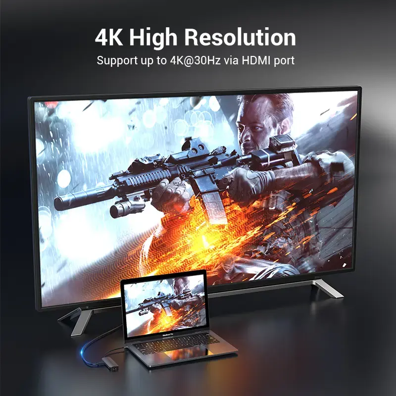 Док-станция Vention Многофункциональная USB-C на HDMI Photo 6