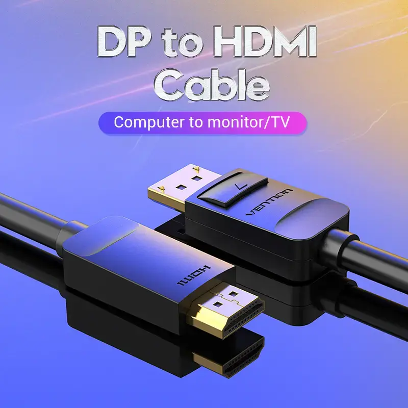Vention DP uz HDMI kabelis 1.5M melns Photo 3