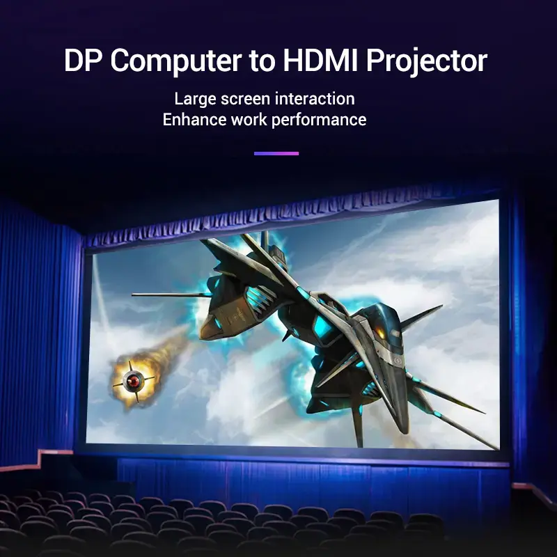 Vention DP uz HDMI kabelis 1.5M melns Photo 7