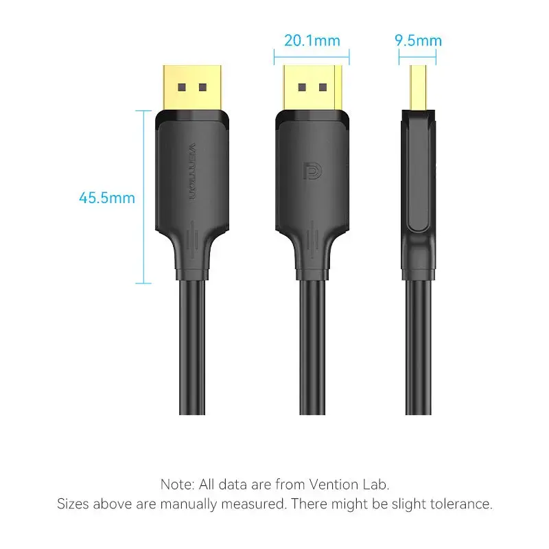 Vention HAKBJ DisplayPort kabelis 5 m Photo 2