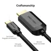 Type-C uz HDMI kabelis Vention 2M melns Photo 9