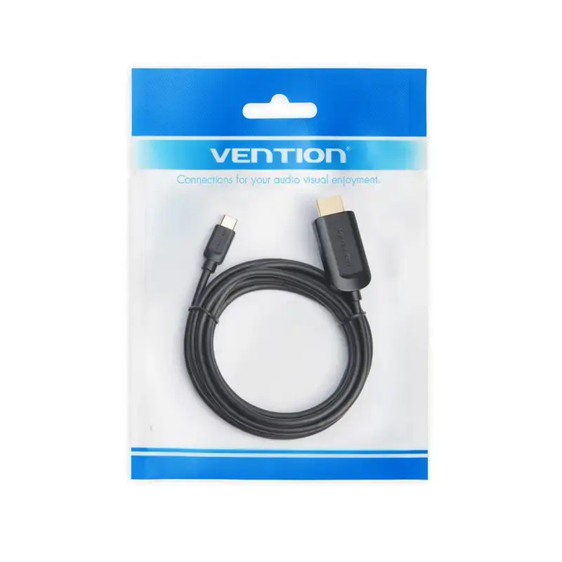 Type-C uz HDMI kabelis Vention 2M melns Photo 11