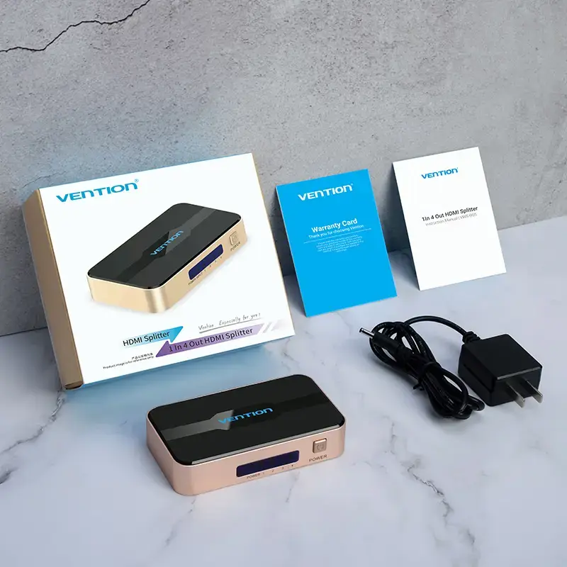HDMI сплиттер Vention 1 In 4 Out Photo 2