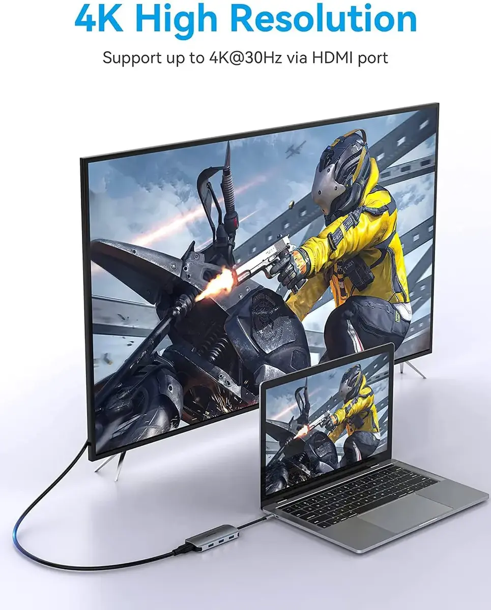 Док-станция Vention USB-C to HDMI USB 3.0x3 Photo 2