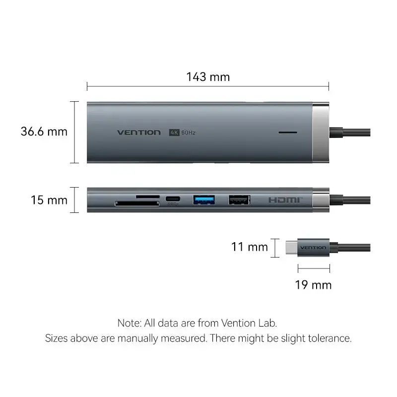 Vention USB-C док-станция 9-в-1 TGVHB Photo 2