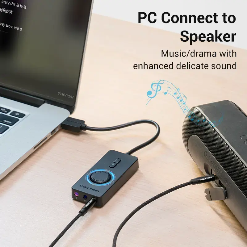 Vention USB 2.0 ārējais stereo skaņas adapters Photo 8