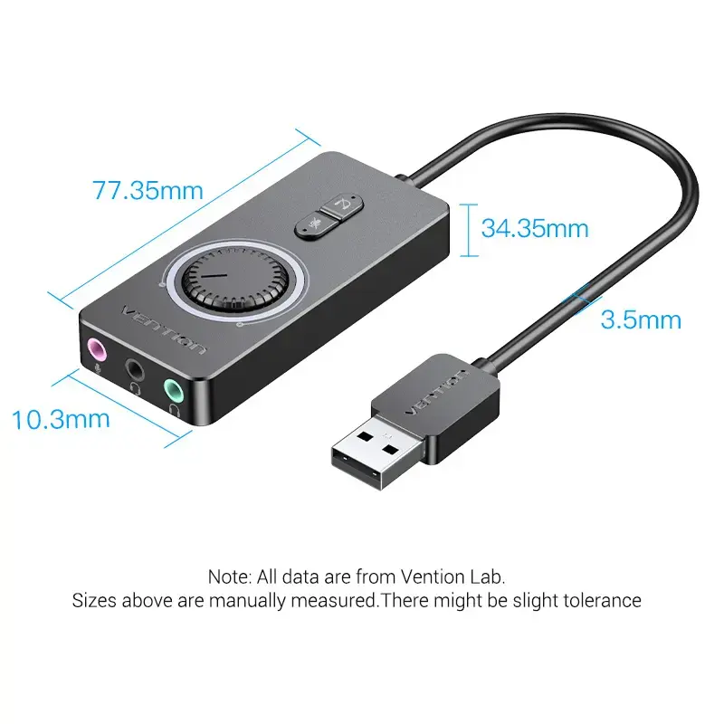 Vention USB 2.0 ārējais stereo skaņas adapters Photo 17