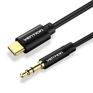 Аудио кабель Vention BGABG — 3,5 мм TRS на USB-C, 1,5 м, чёрный