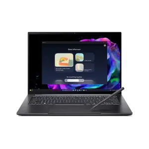 Ноутбук Acer Swift X 14, AMD Ryzen AI 9 365, 32 ГБ ОЗУ, 2 ТБ SSD, NVIDIA GeForce RTX 5070, 14" WQXGA+ сенсорный экран, Windows 11 Home, серый