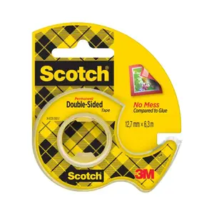 Double-sided tape Scotch 200-15834, 12.7 mm x 6.3 m, permanent adhesive