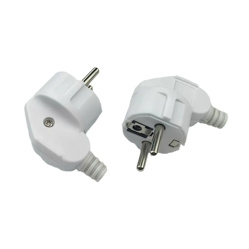 MicroConnect MC-GRUA-W Leņķa Schuko strāvas kontaktdakša