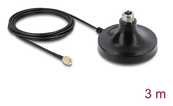 DELOCK ULA100 Magnetic Antenna Base 1×N to RP‑SMA Photo 2