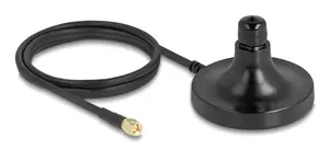 Antenna magnetic base DELOCK ULA100 — 1 x N jack to 1 x SMA plug, 1.5 m cable, outdoor, black