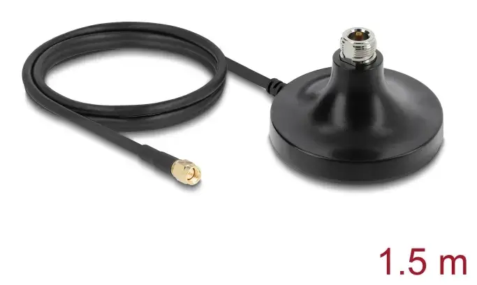 DELOCK ULA100 magnetic antenna base 1 x N to 1 x SMA Photo 2