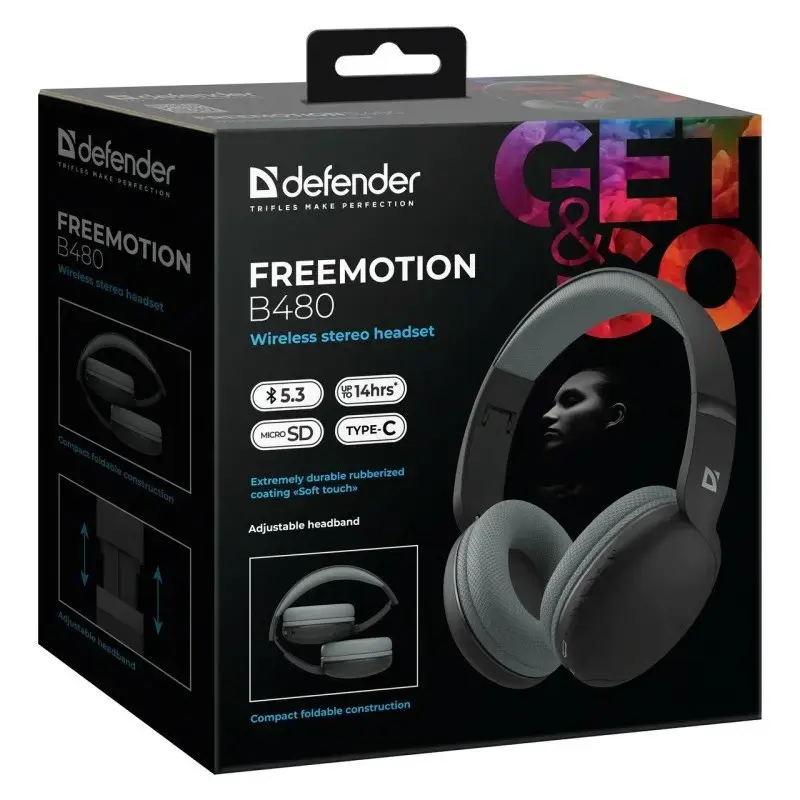 DEFENDER Freemotion B480 bezvadu austiņas Photo 9