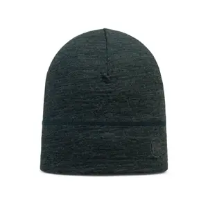 Beanie Buff Merino Lightweight Multistripes Forest — Buff merino wool lightweight beanie, unisex, dark green, 125 g/m²