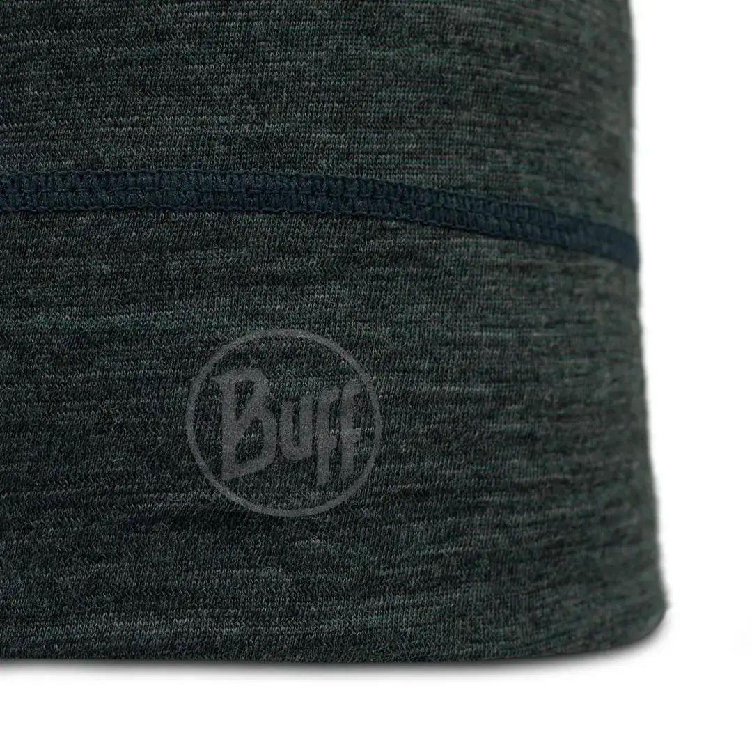 Buff Merino Lightweight Multistripes Forest beanie Photo 2