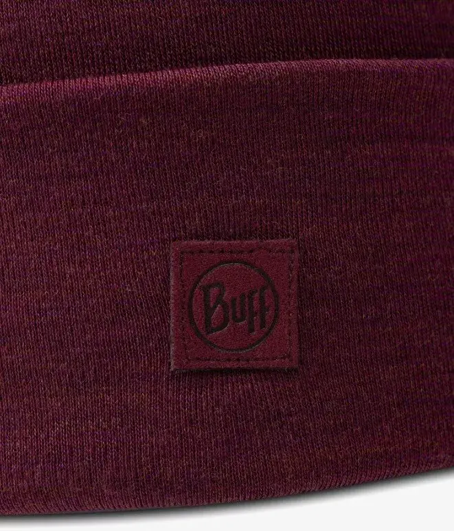 Buff Merino Midweight Beanie Melange Tibetan Red Photo 3