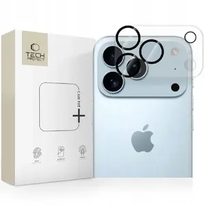 Camera Cover Tech‑Protect CAM FIT+ for iPhone 17 Pro, Clear protective lens cover