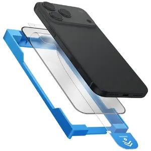 Защитное стекло закалённое Uniq Optix Exofit Vivid для iPhone 17 Pro с аппликатором